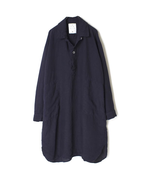 LNHT2241L LINEN PLAIN LONG SHIRT