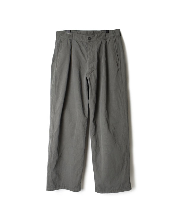 NAM1203KCL (パンツ) COTTON LINEN ONE-TUCK PANTS