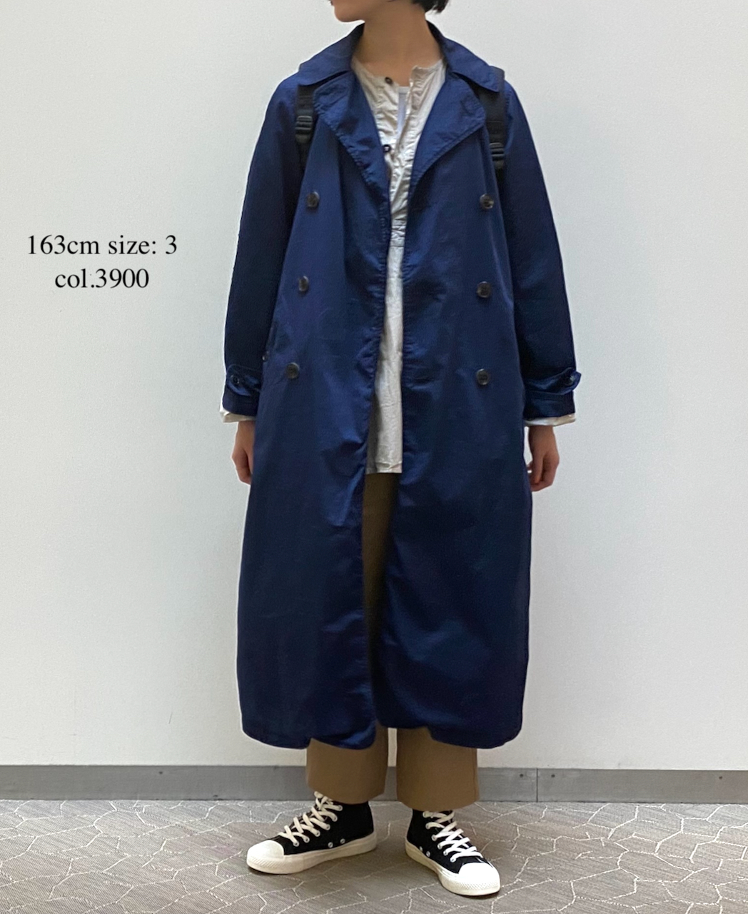 NMPA1701BC (コート) COTTON TWILL DOUBLE BREASTED COAT (FULL SLEEVE)