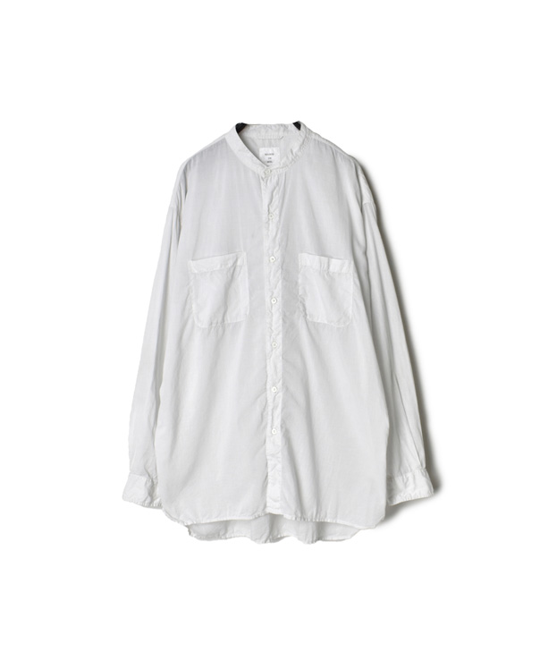 MDSH2233SD (シャツ) 100’S COTTON AUTO LOOM(OVERDYE) BANDED COLLAR SHIRT(Shell button)