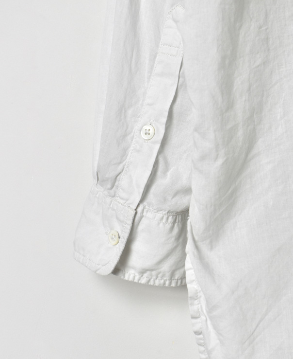 MDSH2233SD (シャツ) 100'S COTTON AUTO LOOM(OVERDYE) BANDED COLLAR SHIRT(Shell button)
