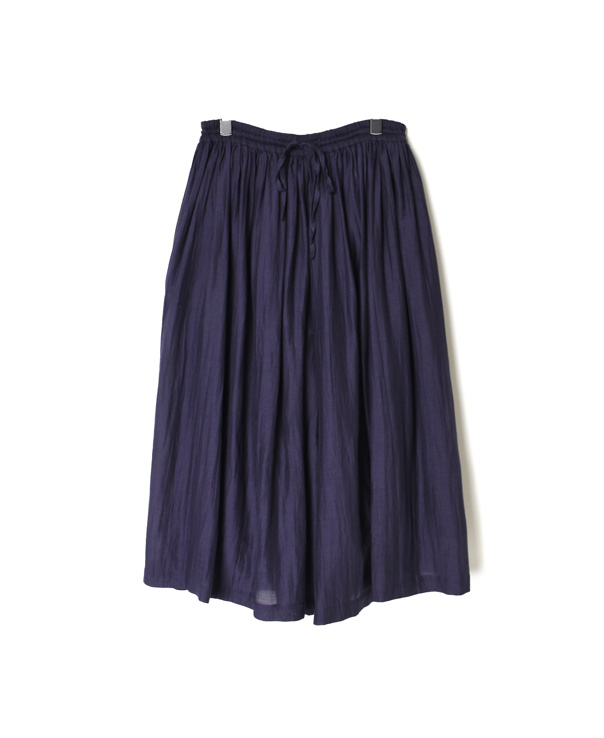 NSL22085 COTTON SILK PLAIN GATHERED CULOTTES