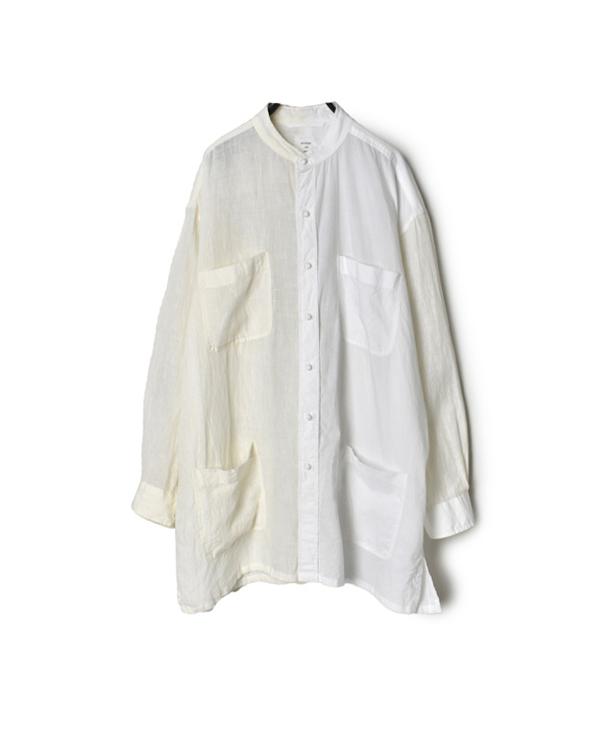 MDSH2202 (ジャケット) 80’S POWER LOOM LINEN PLAIN /60’S ORGANIC CAMBRIC (WASH) 4POCKET JACKET