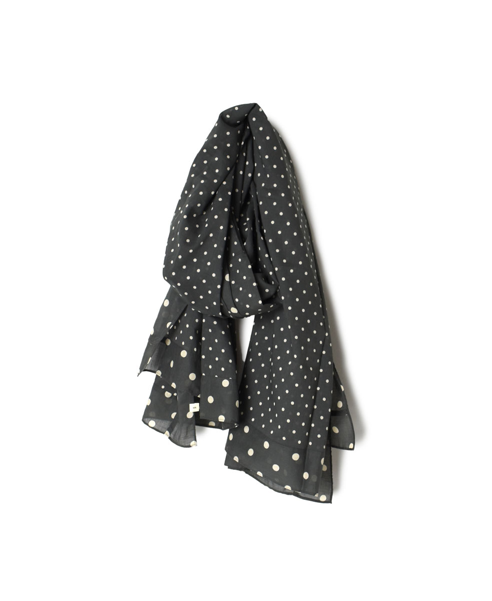 NSL22018 (ストール) COTTON VOILE DOT PRINT STOLE