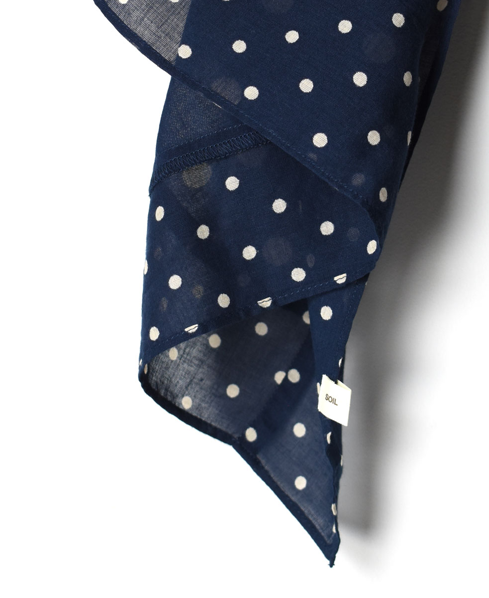 NSL22018 (ストール) COTTON VOILE DOT PRINT STOLE