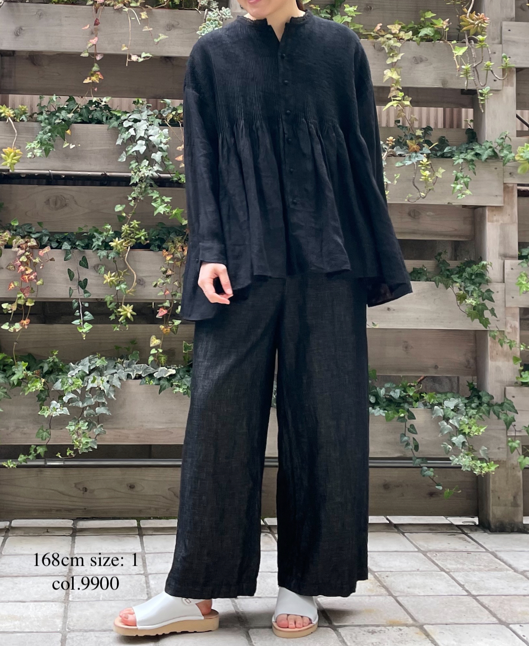 GNMDS2102CL (パンツ) WASHED COTTON LINEN EASY WIDE PANTS│