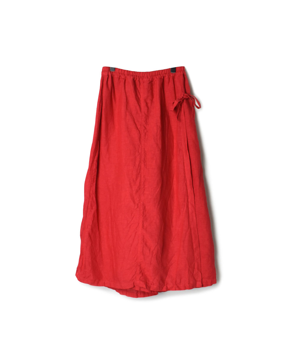 NAM1731LP (パンツ) LINEN PLAIN(OVER DYE) WRAP CULOTTES