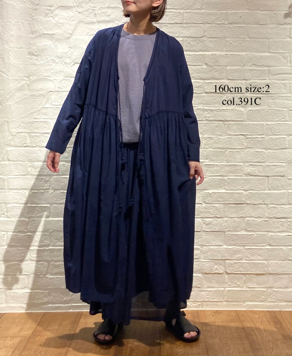 INMDS22082D (ワンピース) BIG BLOCK CHECK (OVERDYE) CACHE COEUR DRESS
