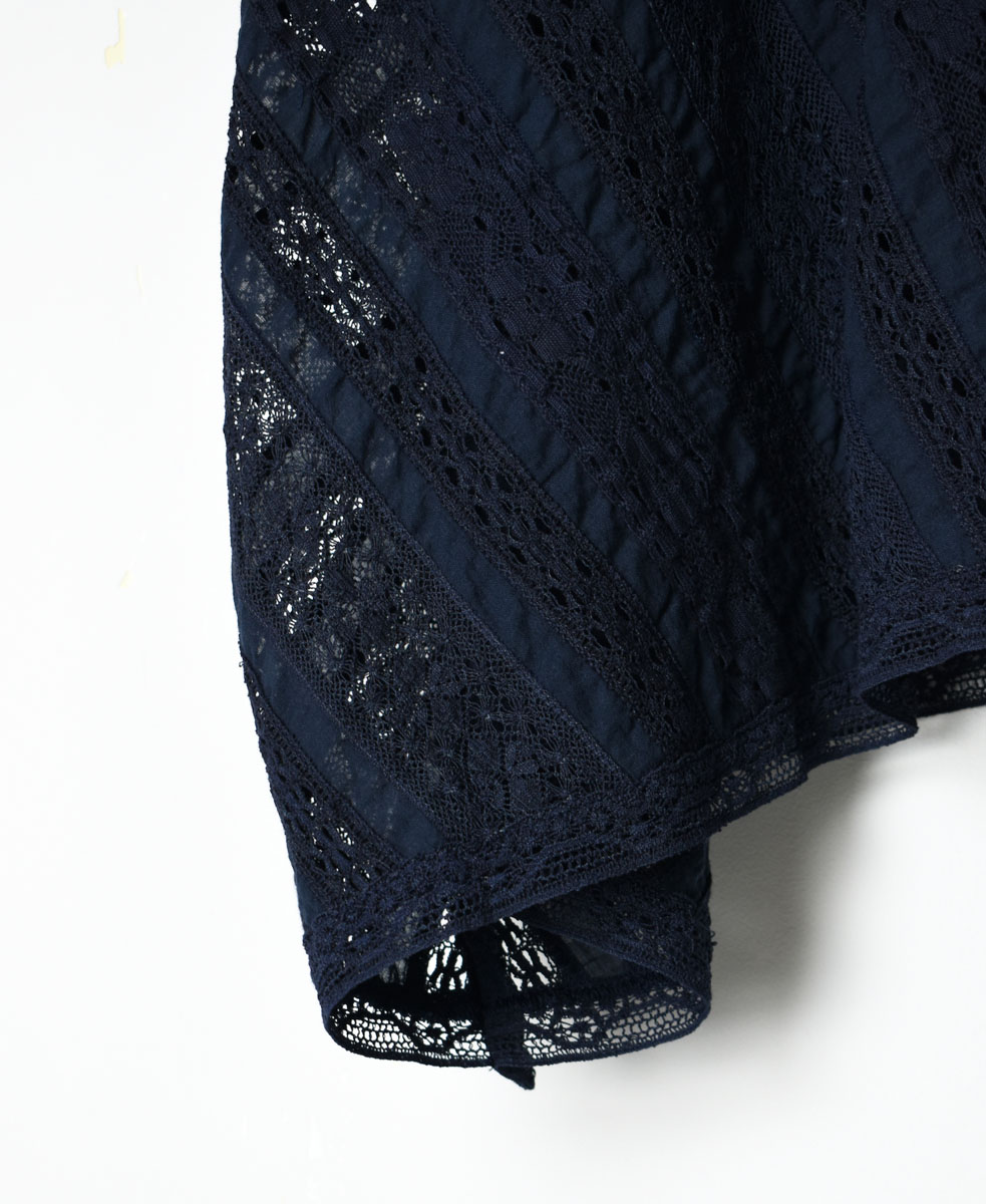 NSL22034 (ポンチョ) COTTON VOILE ALL LACE PONCHO