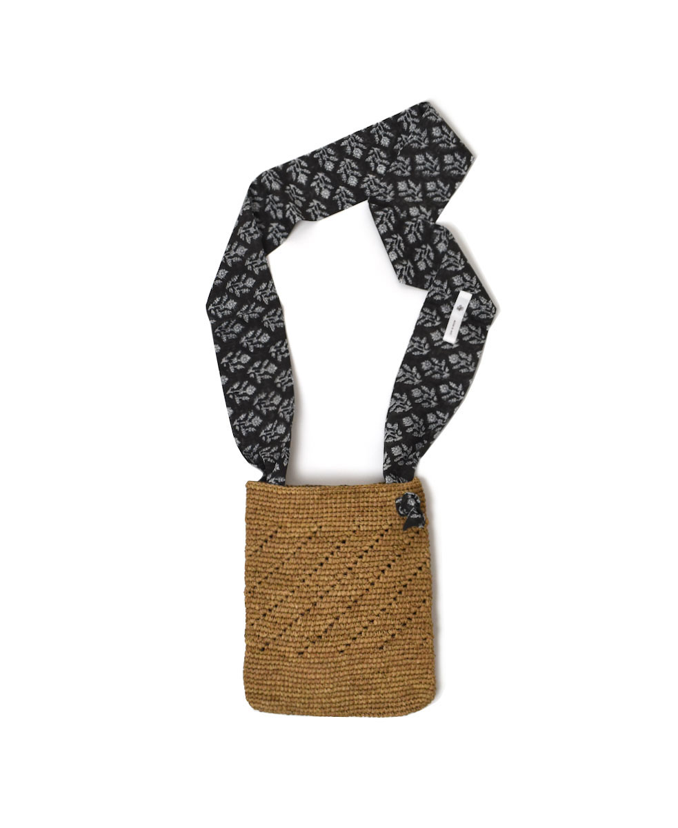 ANMDS2212 (バッグ) RAFFIA SHOULDER POUCH(COMBI)