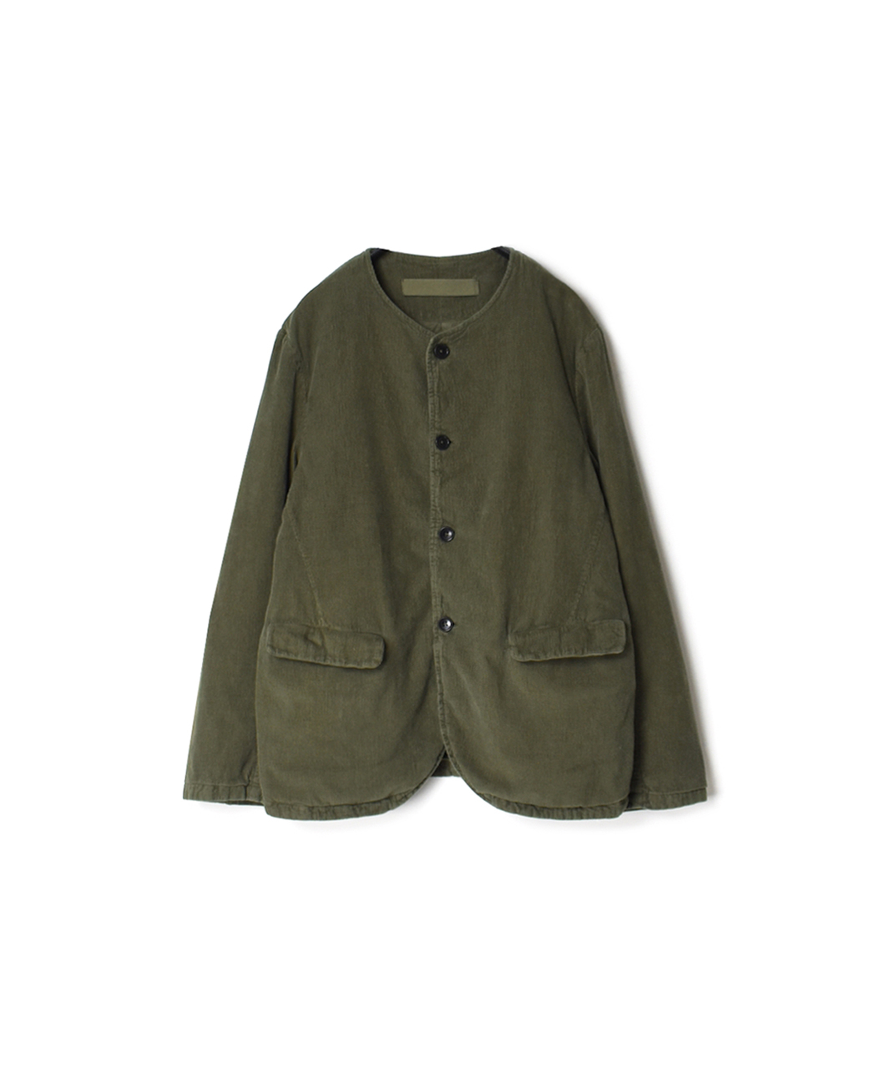 NVL1751CPD (ジャケット) CORDUROY POPLIN DYE SIDE VENTS NO COLLAR JACKET