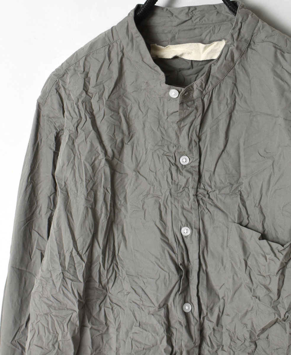 NVL1601W (シャツ) 40'S ORGANIC POPLIN BANDED COLLAR SHIRT