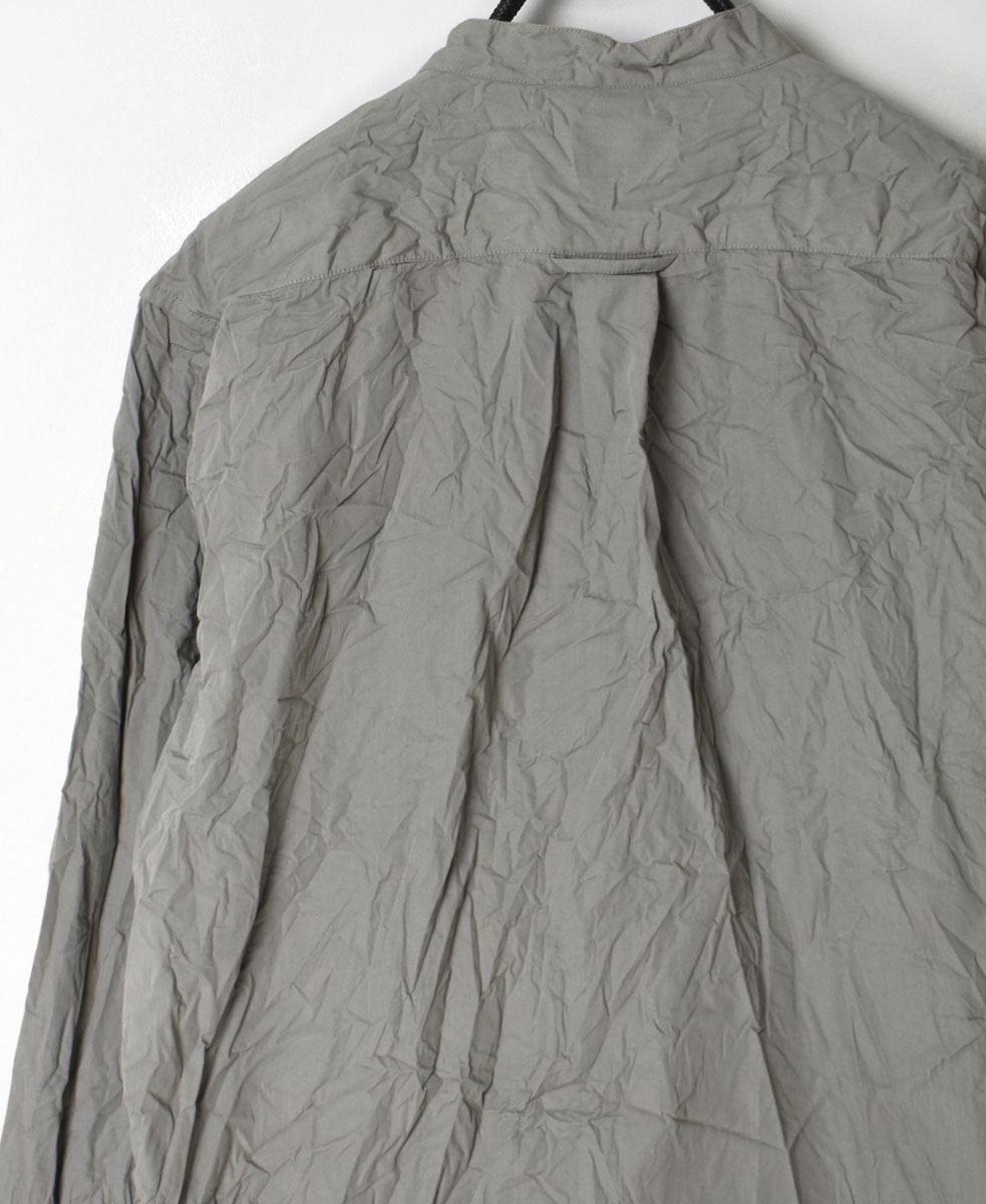 NVL1601W (シャツ) 40'S ORGANIC POPLIN BANDED COLLAR SHIRT