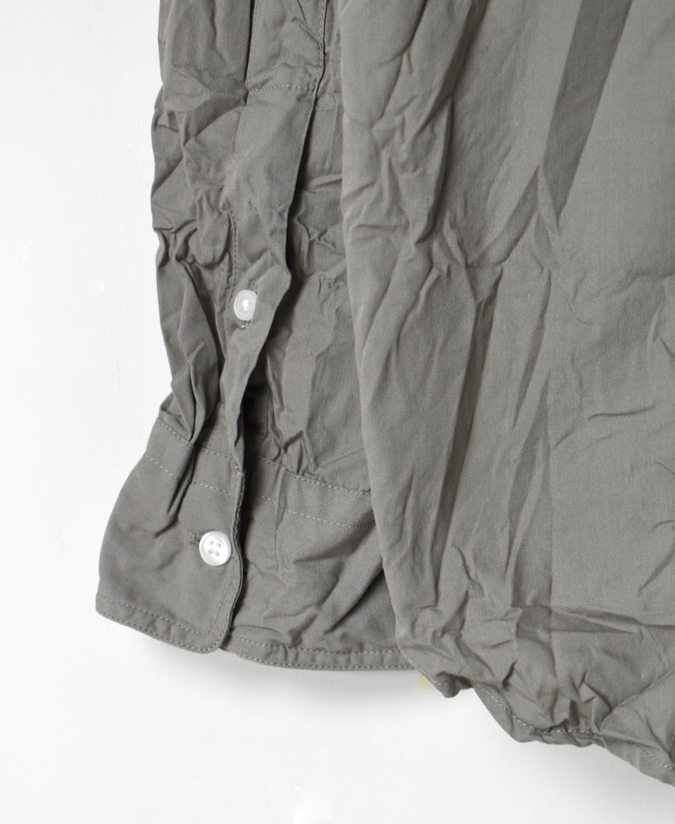 NVL1601W (シャツ) 40'S ORGANIC POPLIN BANDED COLLAR SHIRT