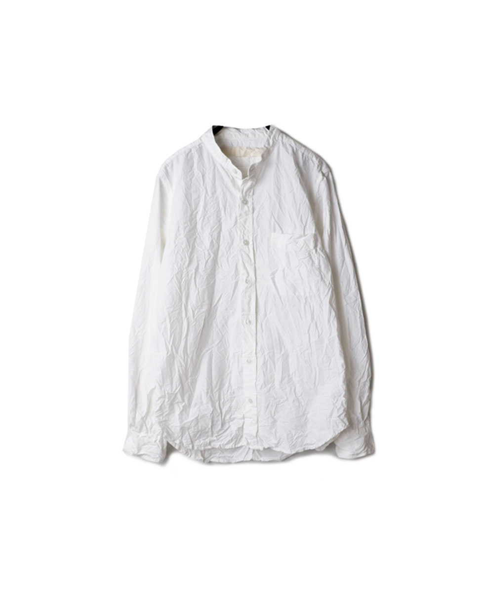 NVL1601W (シャツ) 40'S ORGANIC POPLIN BANDED COLLAR SHIRT