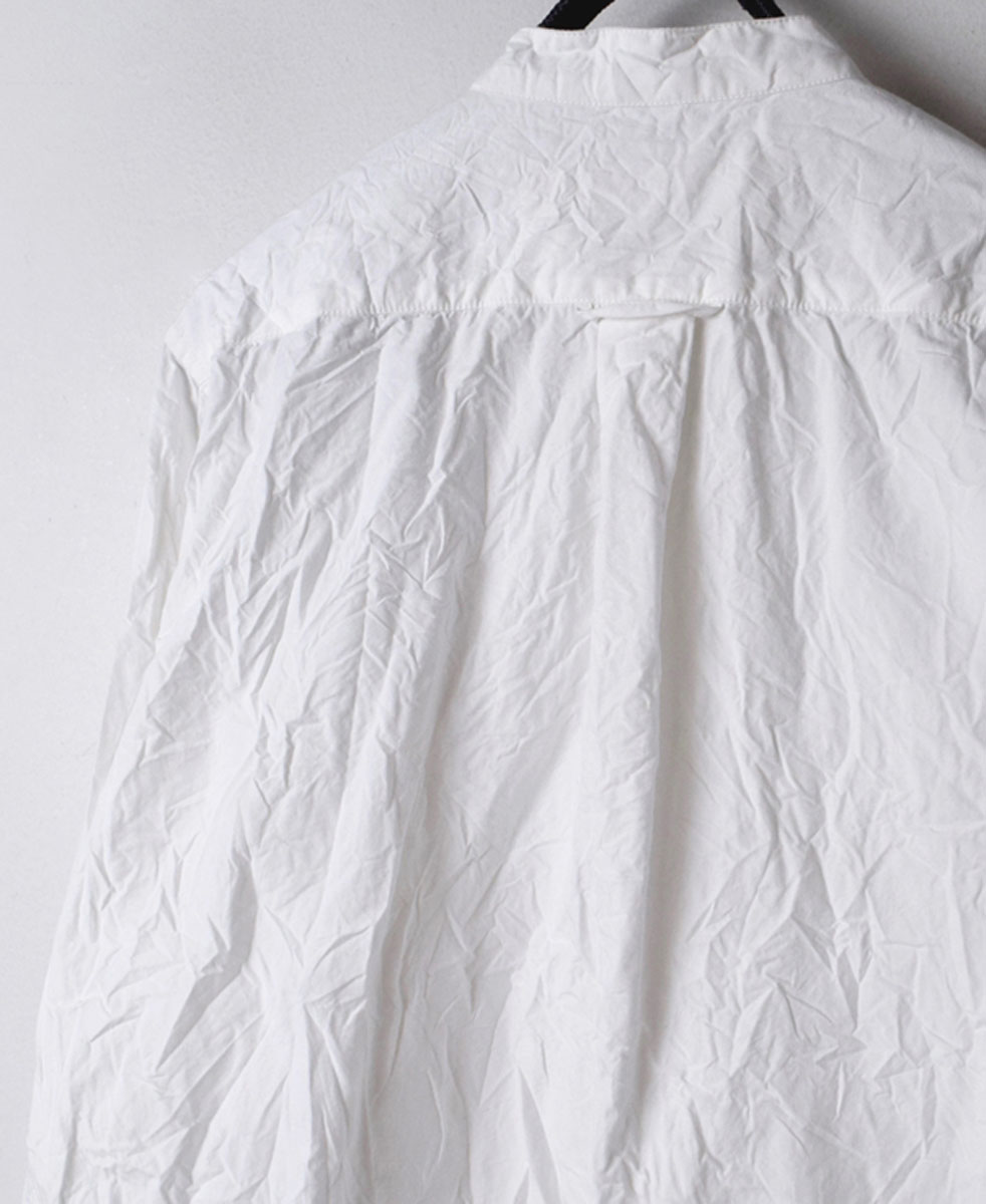 NVL1601W (シャツ) 40'S ORGANIC POPLIN BANDED COLLAR SHIRT