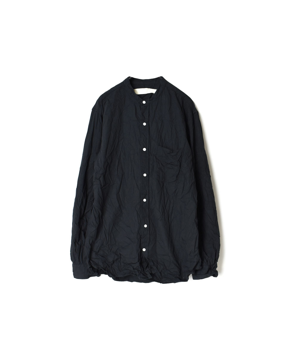 NVL1601W (シャツ) 40'S ORGANIC POPLIN BANDED COLLAR SHIRT