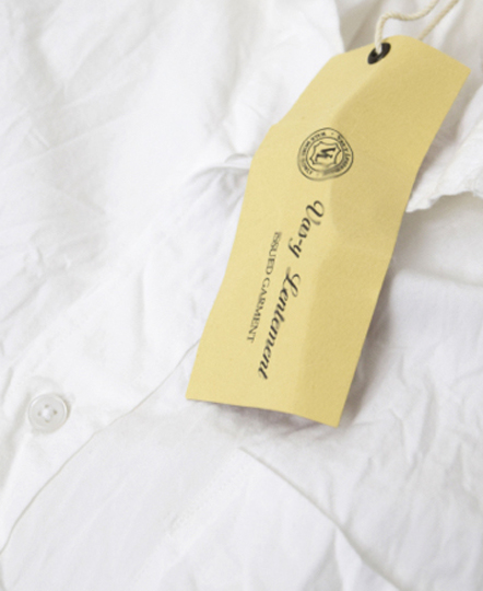 NVL1601W (シャツ) 40'S ORGANIC POPLIN BANDED COLLAR SHIRT