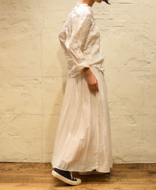 NVL1601W (シャツ) 40'S ORGANIC POPLIN BANDED COLLAR SHIRT