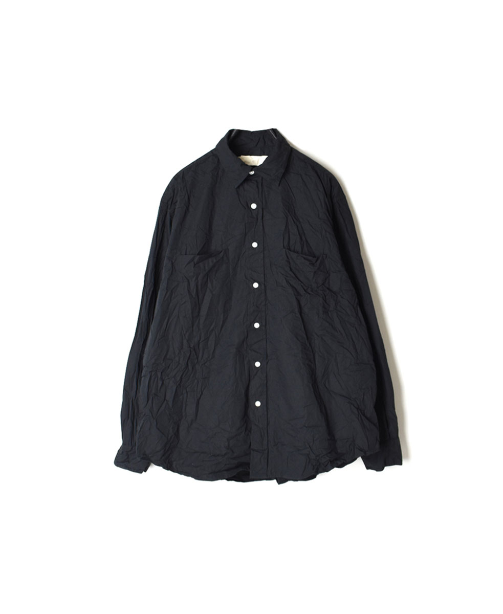 NVL1861W(シャツ) 40’S ORGANIC POPLIN REGULAR COLLAR L/SL OVERSIZED SHIRT