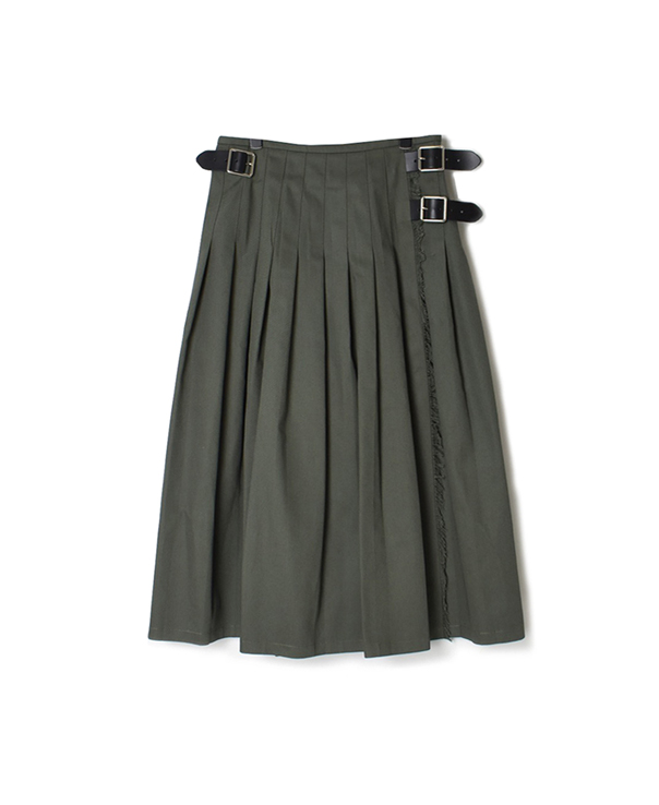 NOD1702 (スカート) CHINO LOW WAIST PLEATS WRAP SKIRT