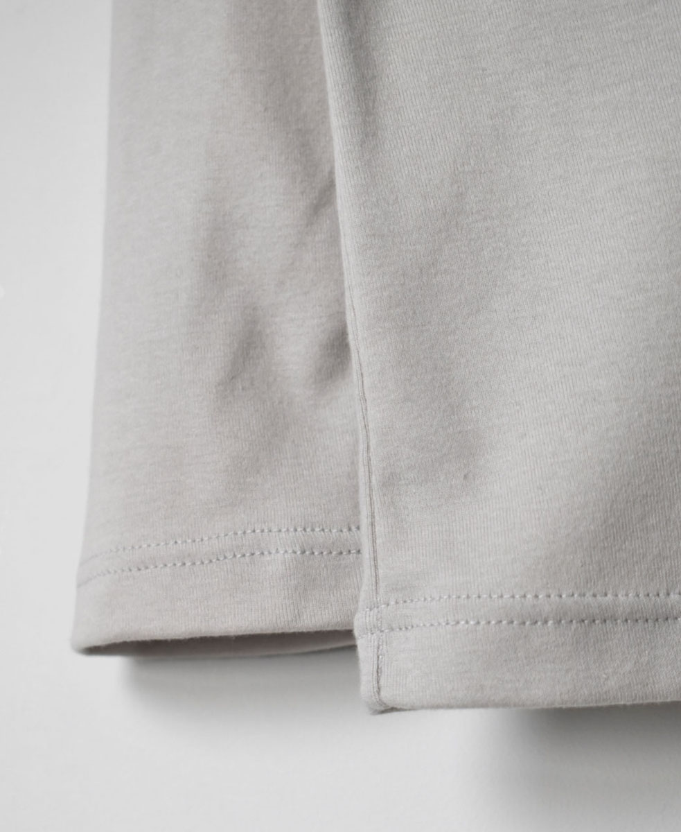 GNSL22772 (Tシャツ) 40/1 RIB U-NECK L/SL T-SHIRT