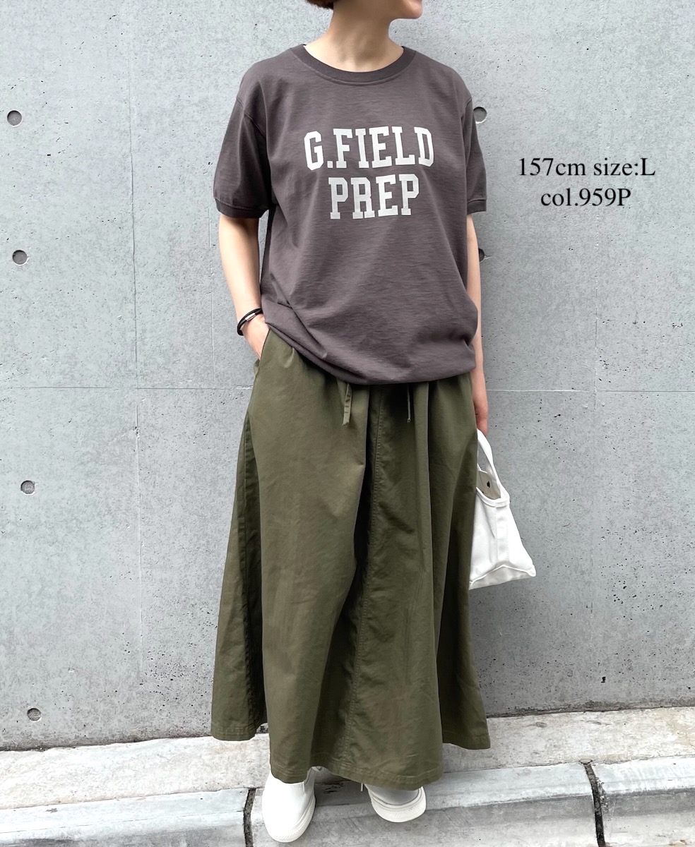 NGT9801 2624 (Tシャツ) "GF PREP" 7.2oz CREW-NECK S/SL TEE CUFF & HEM RIB