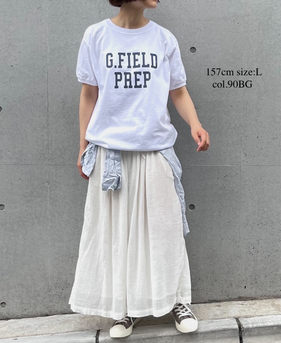 NGT9801 2624 (Tシャツ) "GF PREP" 7.2oz CREW-NECK S/SL TEE CUFF & HEM RIB
