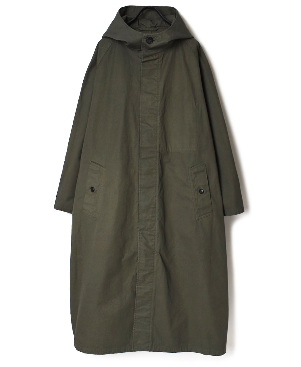 NHT2151DT (コート) HEAVY WEIGHT COTTON TWILL OVERDYE HOODED COAT