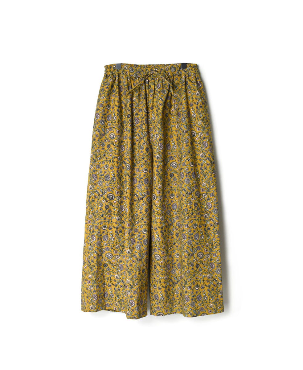 NSL22545 (パンツ) 40’S POPLIN FLOWER PRINT WIDE EASY PANTS