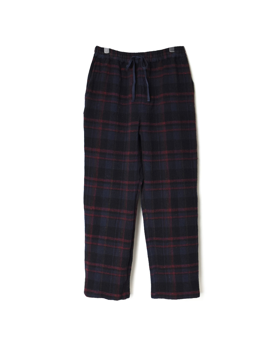 INHT2252WBC (パンツ) COTTON WAFFLE CHECK OVERDYE EASY PANTS