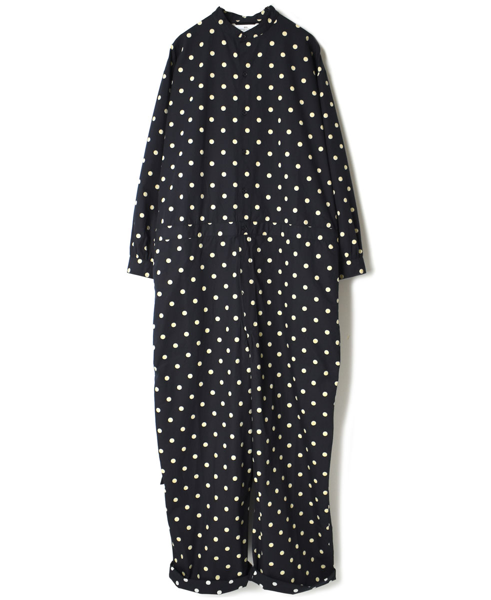 NSL22534 (オーバーオール) 40’S POPLIN DOT PRINT BAND COLLAR OVERALLS