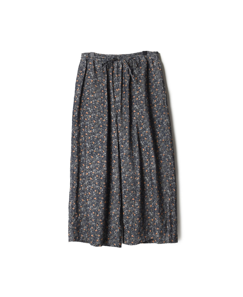 NSL22554 (パンツ) CORDUROY SMALL FLOWER PRINT WIDE EASY PANTS