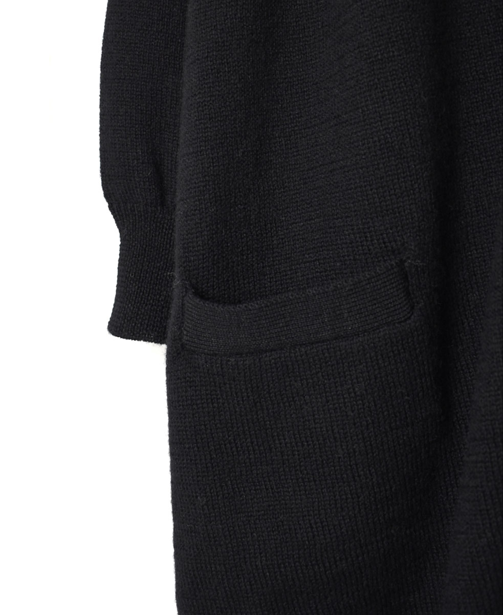GNSL22703 (カーディガン) 5GG 2PLY COTOSWOLDS TURTLE NECK BUTTON LONG CARDIGAN