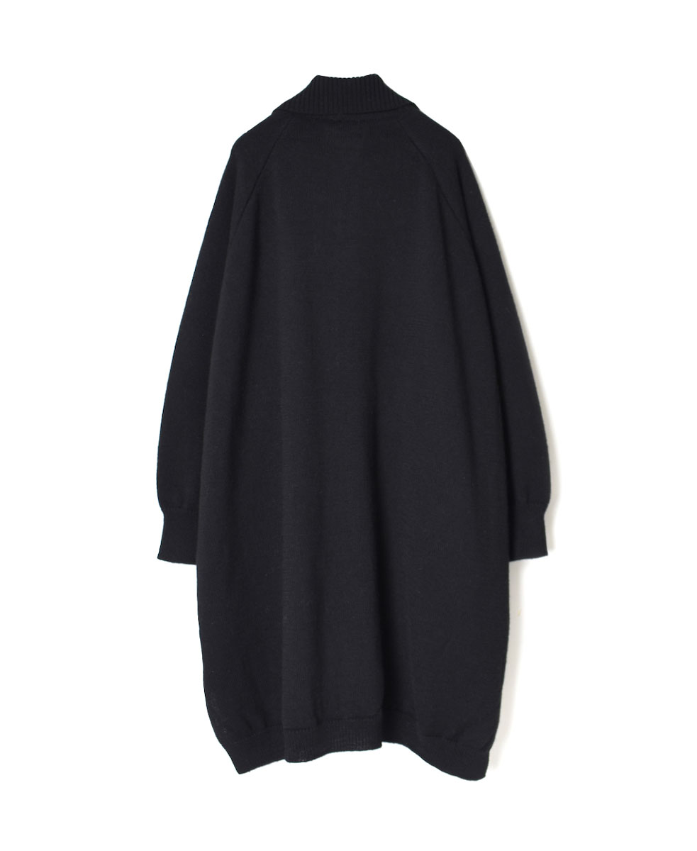 GNSL22703 (カーディガン) 5GG 2PLY COTOSWOLDS TURTLE NECK BUTTON LONG CARDIGAN