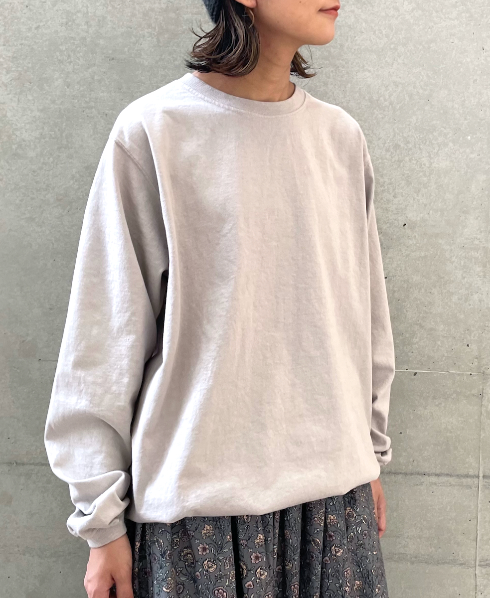 NGW9951 (Tシャツ) CREW NECK L/SL WITH CUFF & HEM RIB