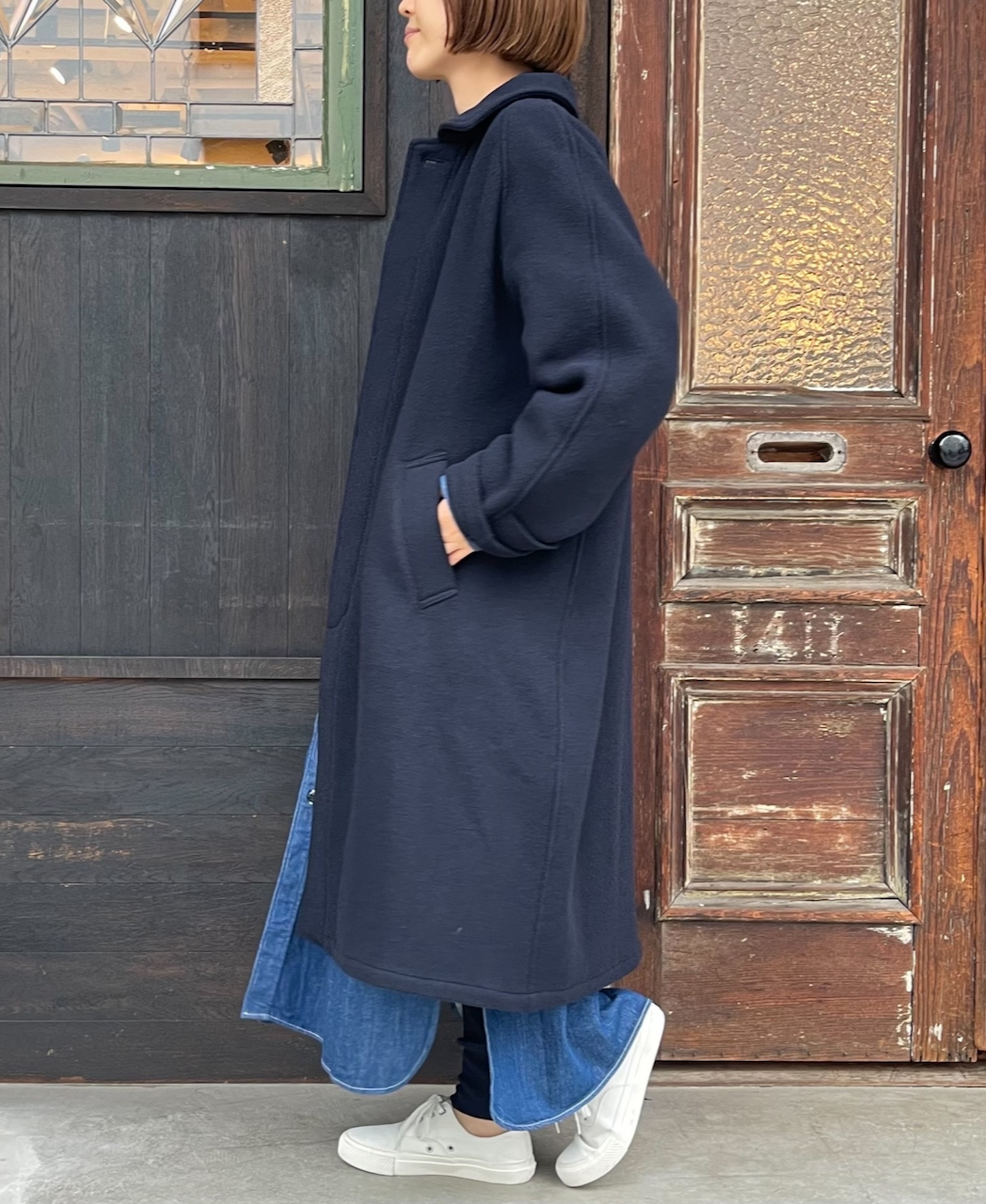 ●NHT1551WPR (コート) WOOL BALMACAAN COAT LENGTH 110cm