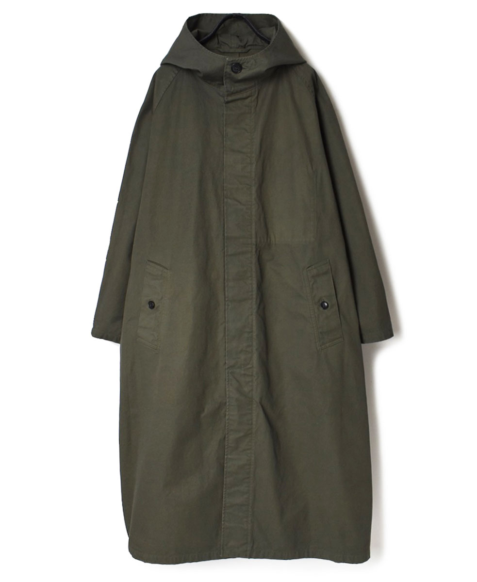 NHT2151DT (コート) HEAVY WEIGHT COTTON TWILL OVERDYE HOODED COAT