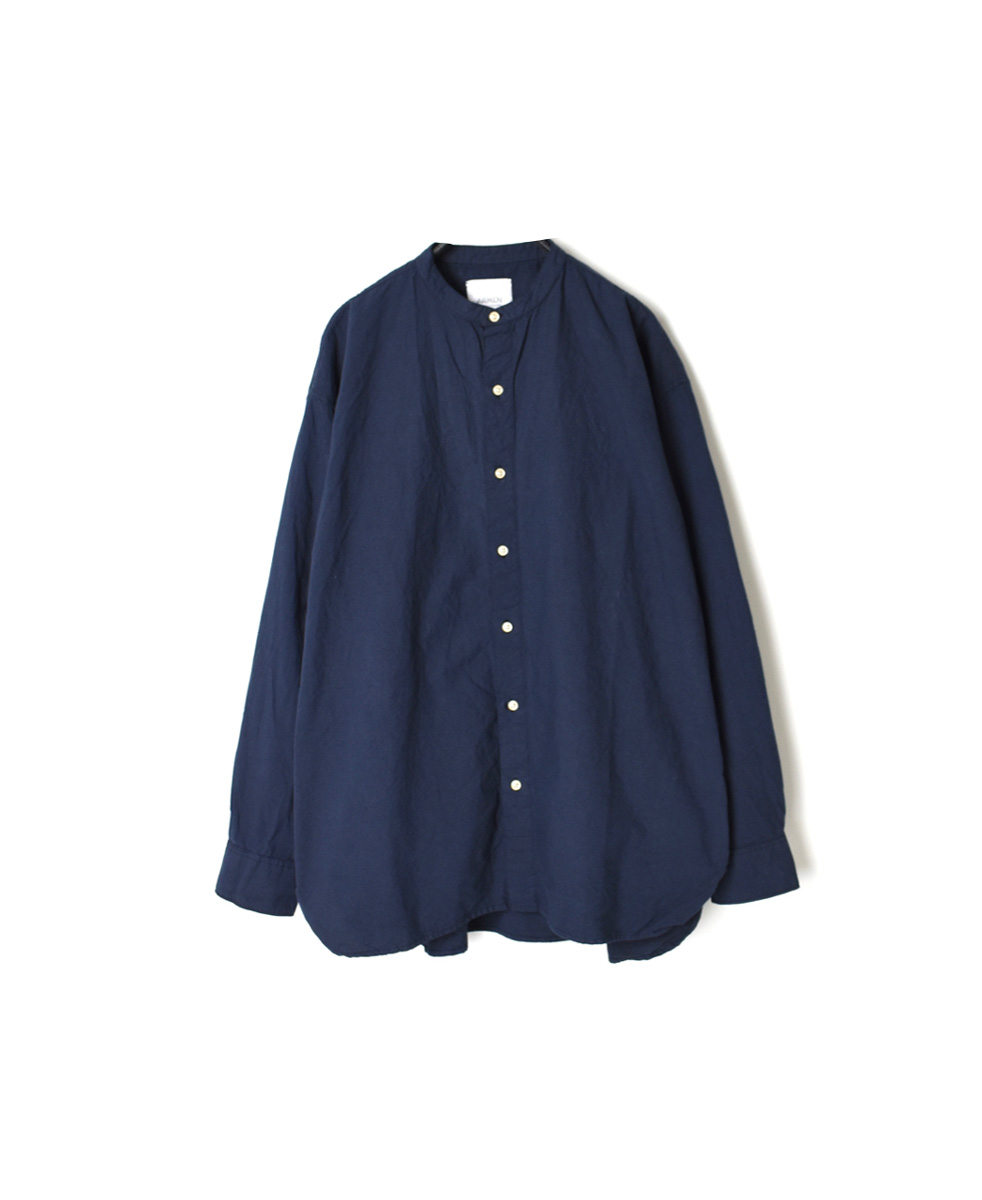 INAM1702PD (シャツ) 40’S POPLIN UTILITY BANDED COLLAR SHIRT