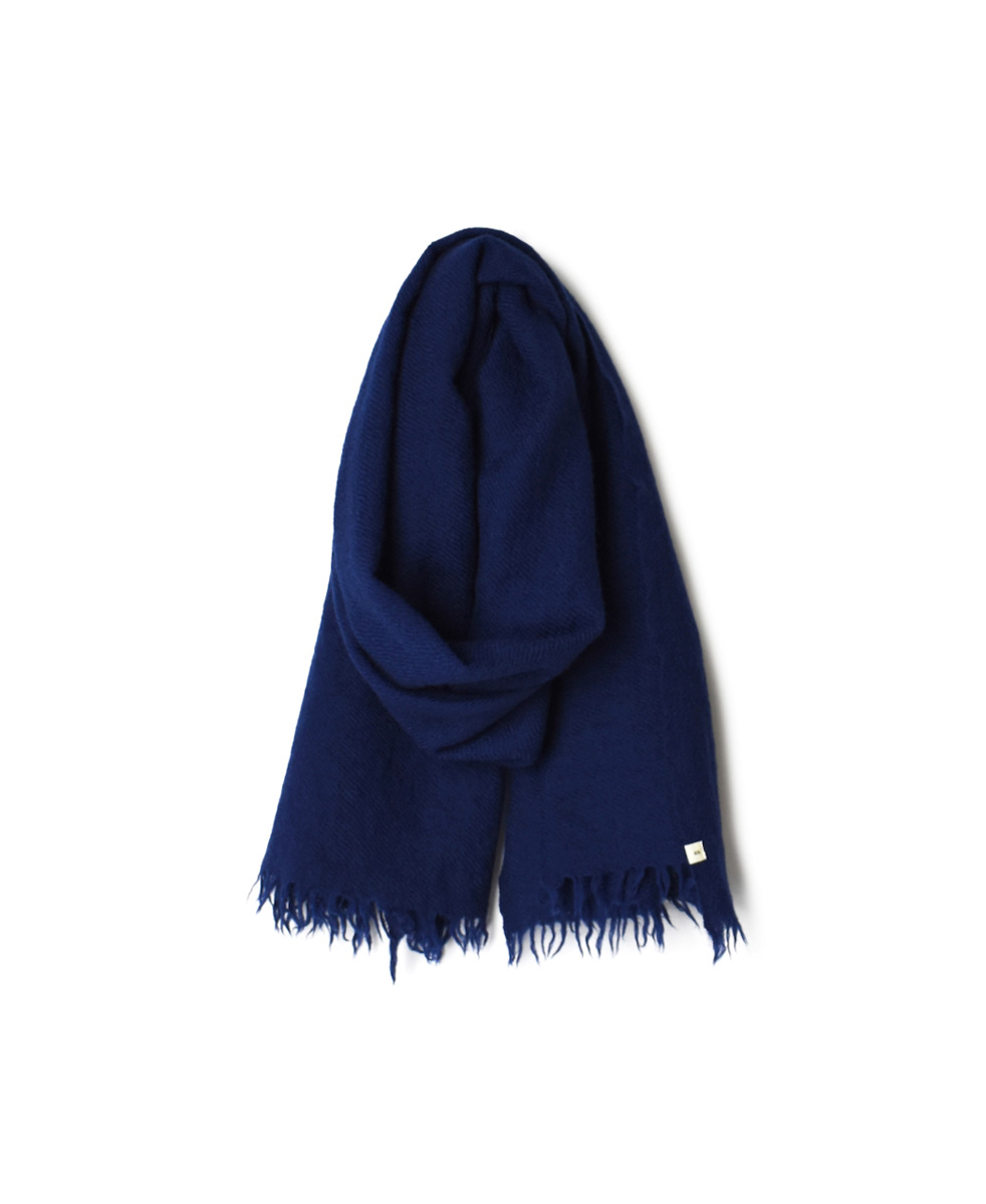 NSL17601 (ストール) MELANGE BOILED WOOL PLAIN STOLE