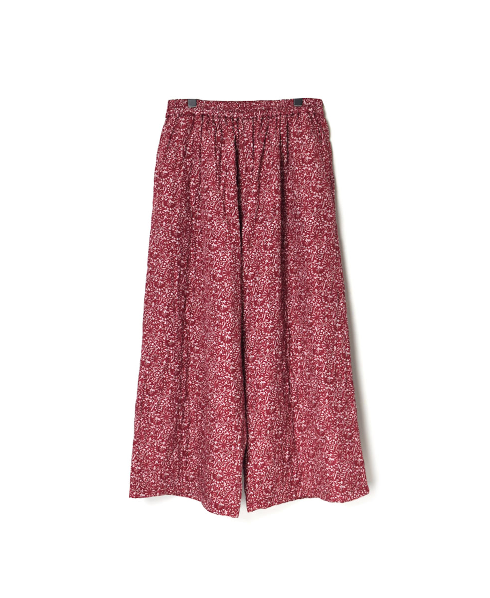 NMDS20513P (パンツ) QUILTED SILK PRINT EASY PANTS