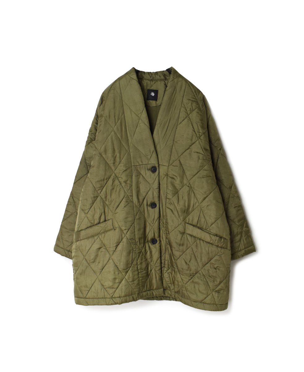 maison de soil  PADDED SILKハーフコート