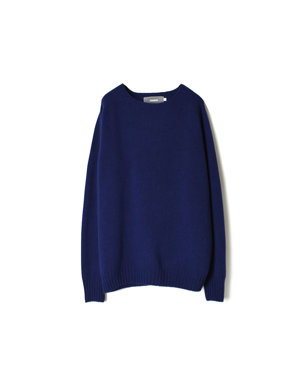 JNAMP1451 (ニット) GEELONG LAMBSWOOL CREW NECK SADDLE SHOULDER P/O