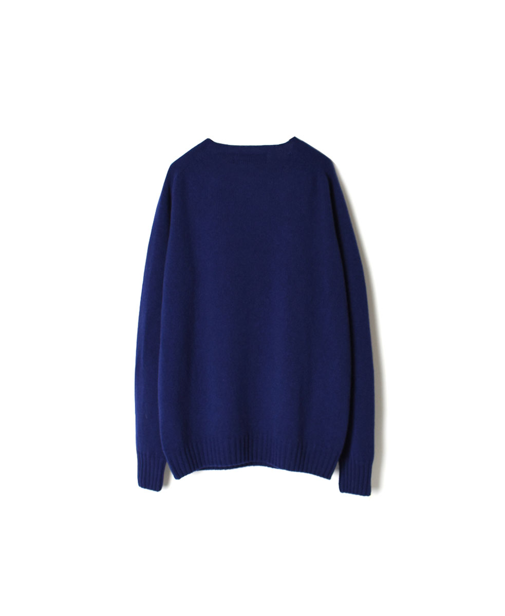 JNAMP1451 (ニット) GEELONG LAMBSWOOL CREW NECK SADDLE SHOULDER P/O