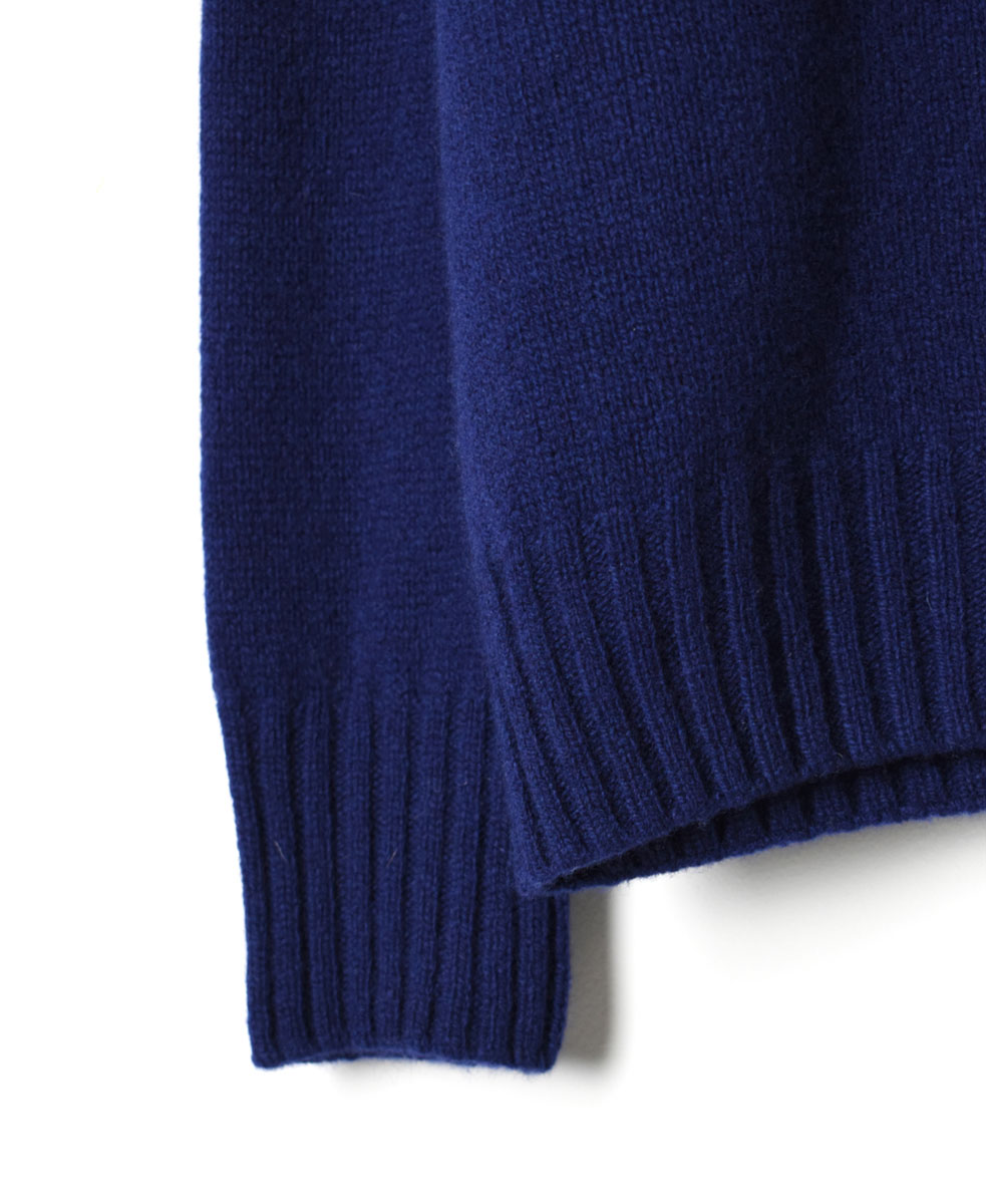 JNAMP1451 (ニット) GEELONG LAMBSWOOL CREW NECK SADDLE SHOULDER P/O