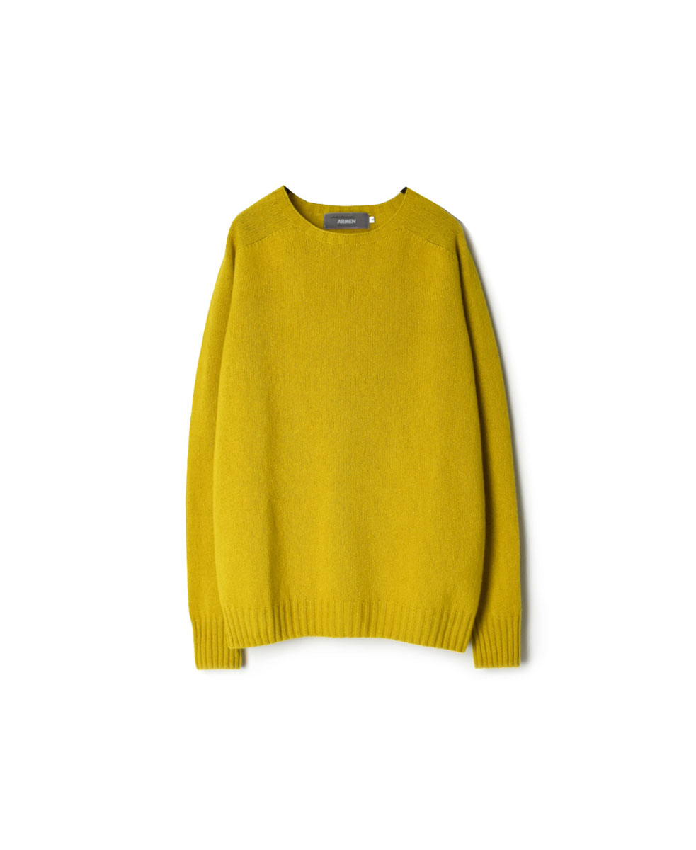 JNAMP1451 (ニット) GEELONG LAMBSWOOL CREW NECK SADDLE SHOULDER P/O