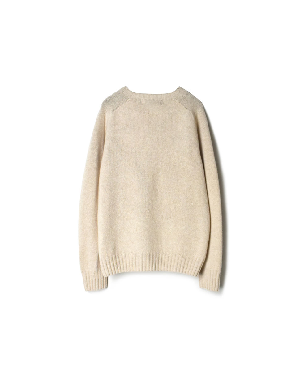 JNAMP1451 (ニット) GEELONG LAMBSWOOL CREW NECK SADDLE SHOULDER P/O