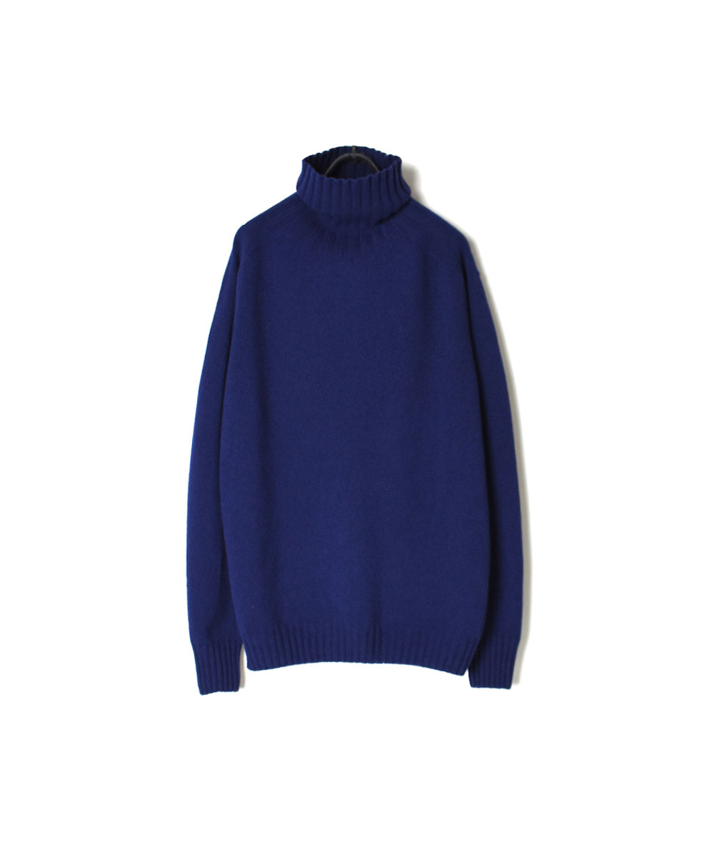 JNAMP1651 (ニット) GEELONG LAMBSWOOL POLO NECK SADDLE SHOULDER P/O