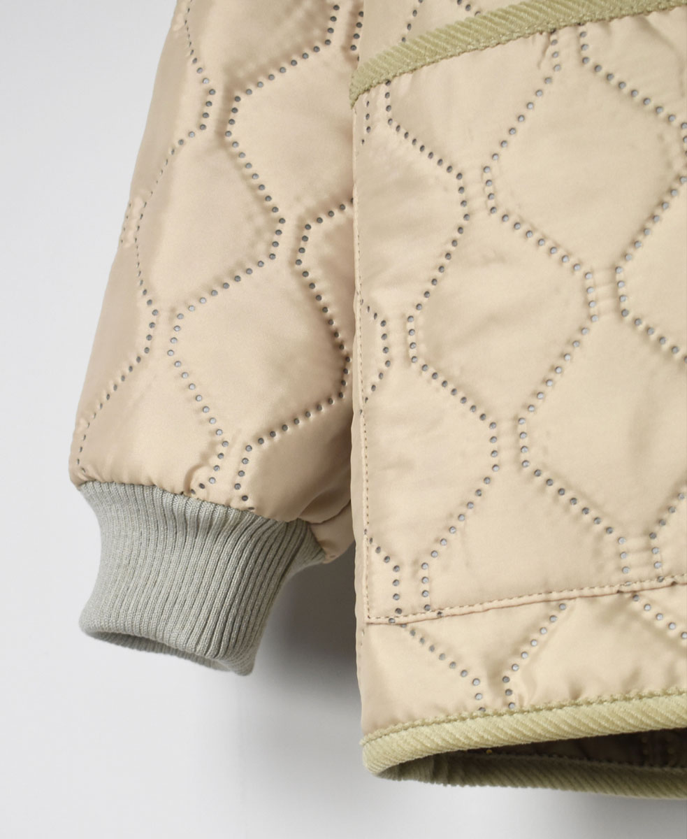 NAM2153PP (ジャケット) POLY×POLY HEAT QUILT OVERSIZED HOODED JACKET WITH RIBBED CUFF
