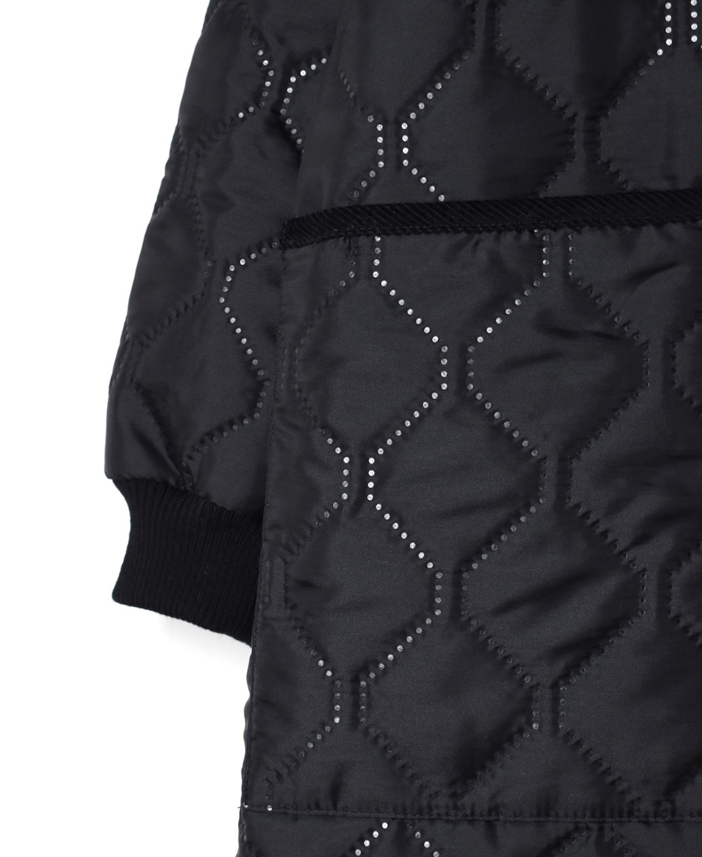 NAM2251PP (コート) POLY×POLY HEAT QUILT OVERSIZED NO COLLAR COAT WITH RIBBED CUFF